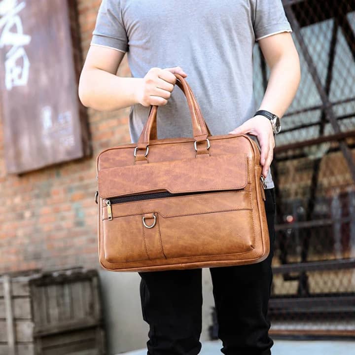 💼Sac à main pour homme en cuir