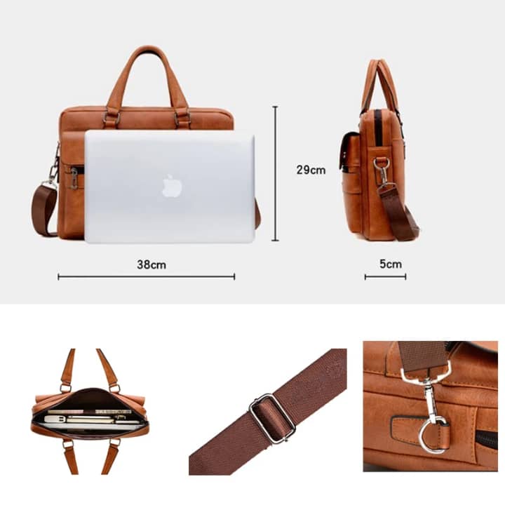💼Sac à main pour homme en cuir