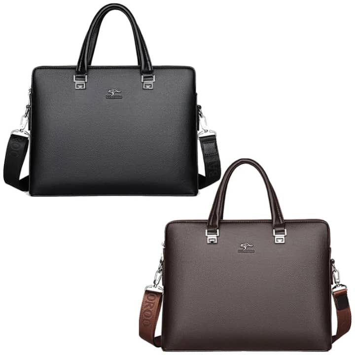 💼“Un seul sac, un porte-feuille assorti… et toute l’allure d’un homme organisé.”