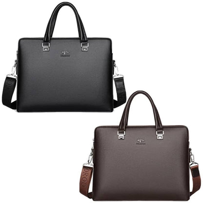 💼“Un seul sac, un porte-feuille assorti… et toute l’allure d’un homme organisé.”