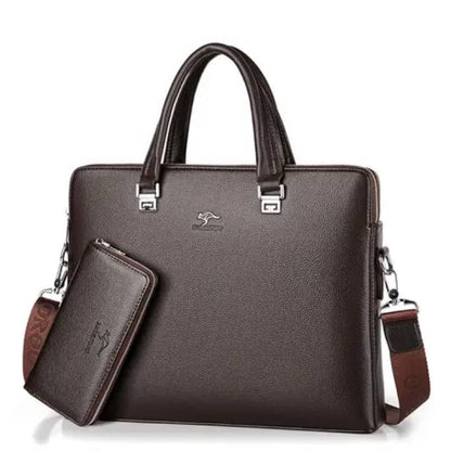 💼“Un seul sac, un porte-feuille assorti… et toute l’allure d’un homme organisé.”